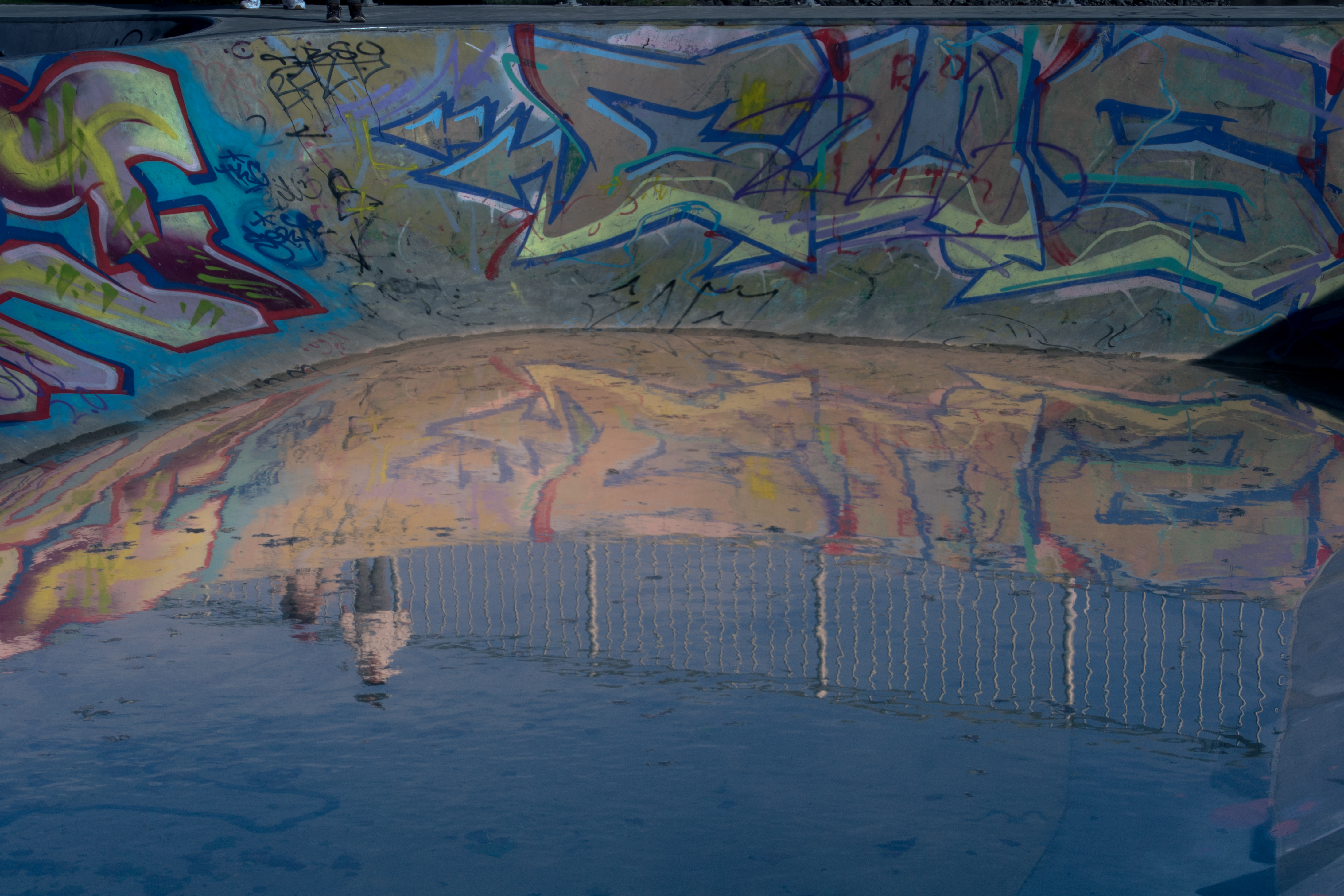 reflection empty pool